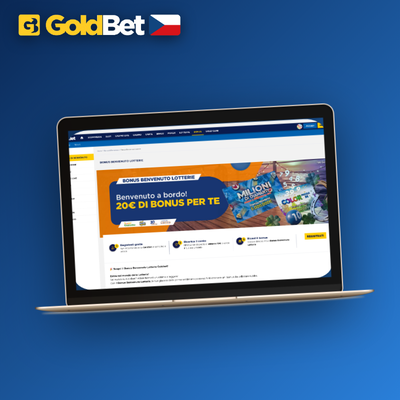 Goldbet Casino bonus na akumulátor se stoupajícím grafem a zlatými mincemi