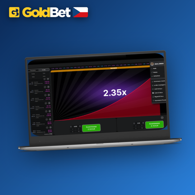 Ikona auto-cashout s nastaveným násobitelem pro automatický výběr v Goldbet Casino Aviator