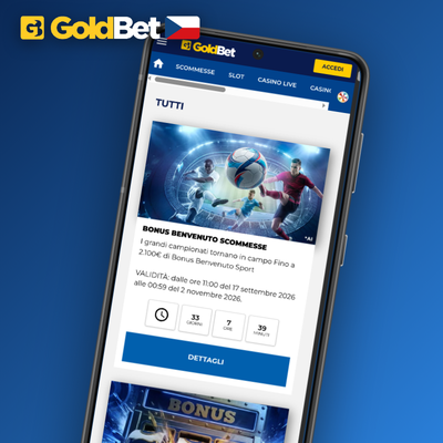 Goldbet Casino volné otočení a free bet odměna pro nováčky po prvním tiketu
