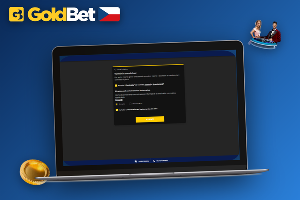 Herní lobby Goldbet Casino po prvním přihlášení – přehledné rozvržení her