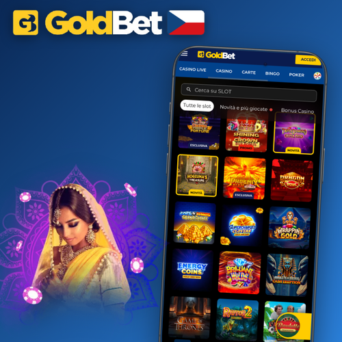Goldbet Casino aplikace pro Android a iOS – herní rozhraní na smartphonu