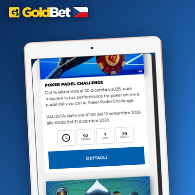 Goldbet Casino pojištění prvního tiketu jako freebet při prohře sázky