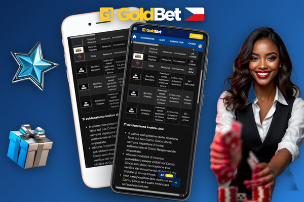 Pole pro promo kód v pokladně Goldbet Casino při aktivaci uvítacího bonusu