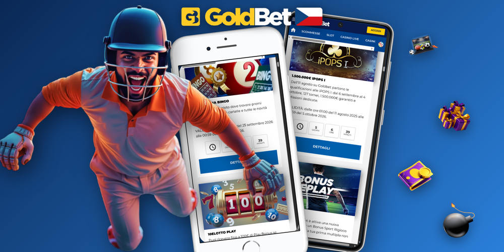 Goldbet Casino sportovní sázky s kurzy a tiketem přes panorama stadionu